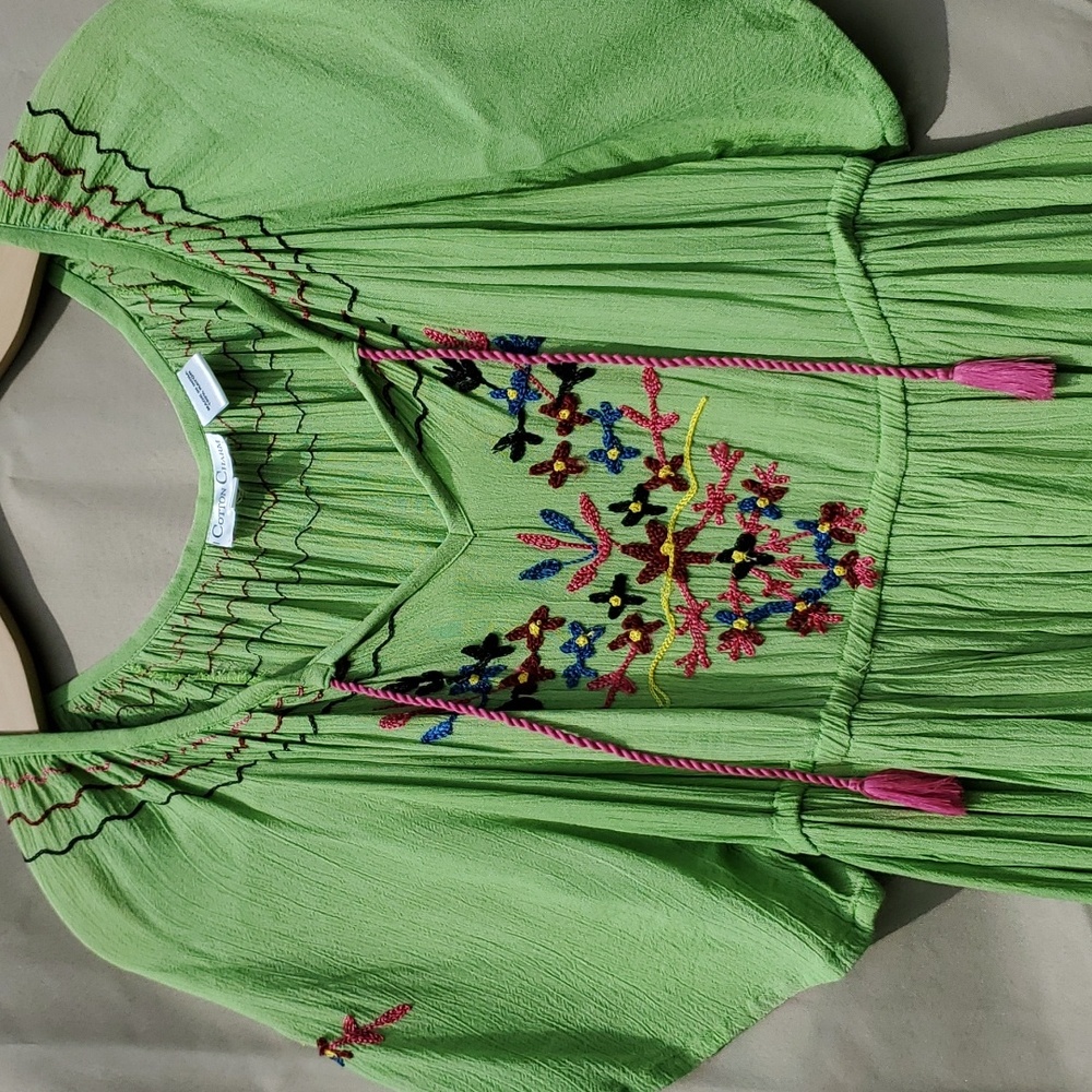 Spring Fresh Embroidered Dress - Picture 2 of 4